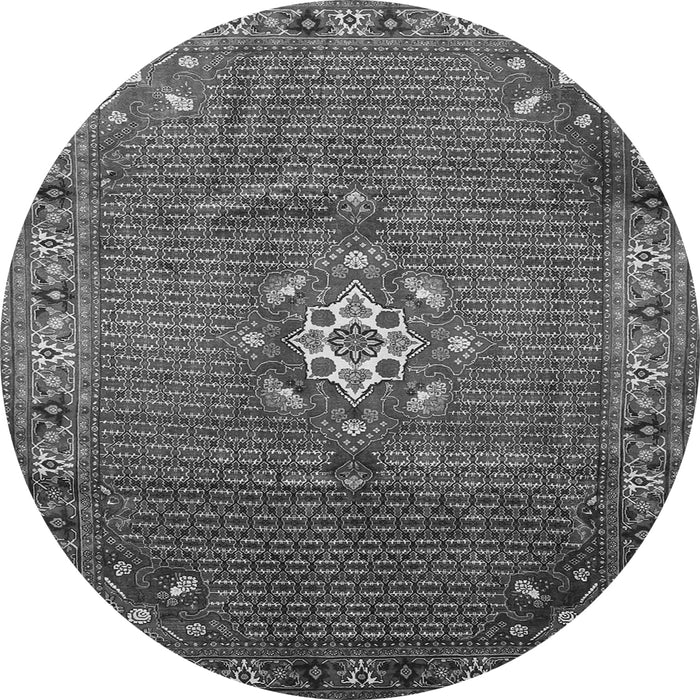 Square Persian Gray Traditional Rug, tr789gry