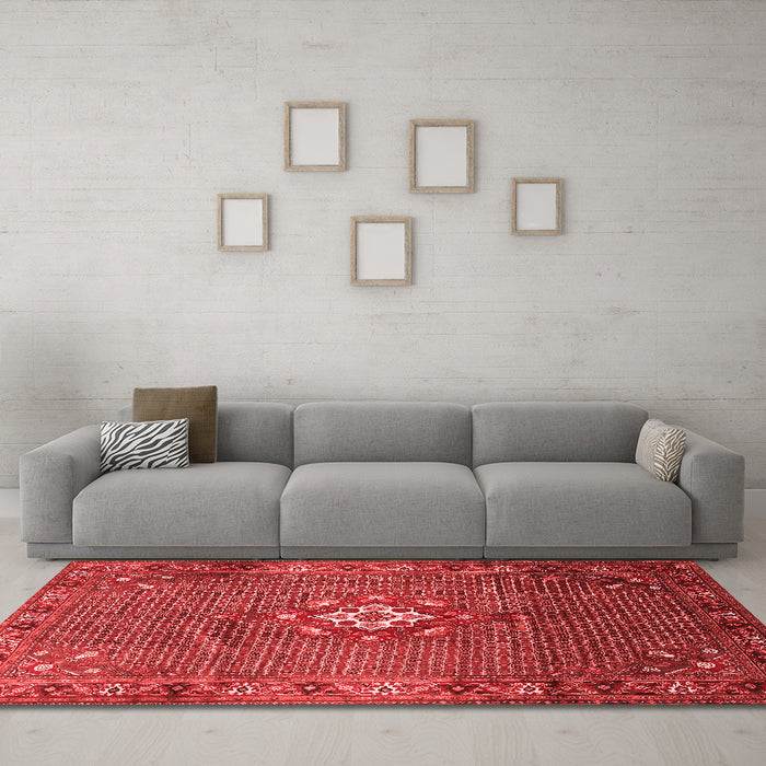 Traditional Red Washable Rugs