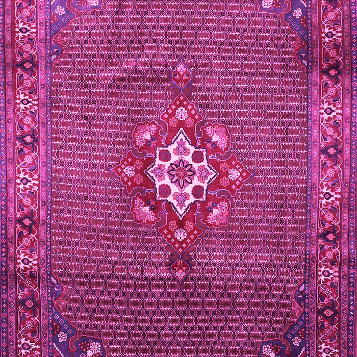 Machine Washable Persian Pink Traditional Rug, wshtr789pnk