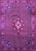 Machine Washable Persian Purple Traditional Area Rugs, wshtr789pur