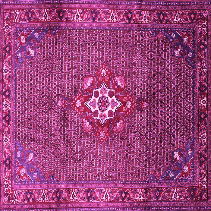 Square Persian Pink Traditional Rug, tr789pnk