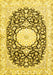 Medallion Yellow Traditional Rug, tr78yw