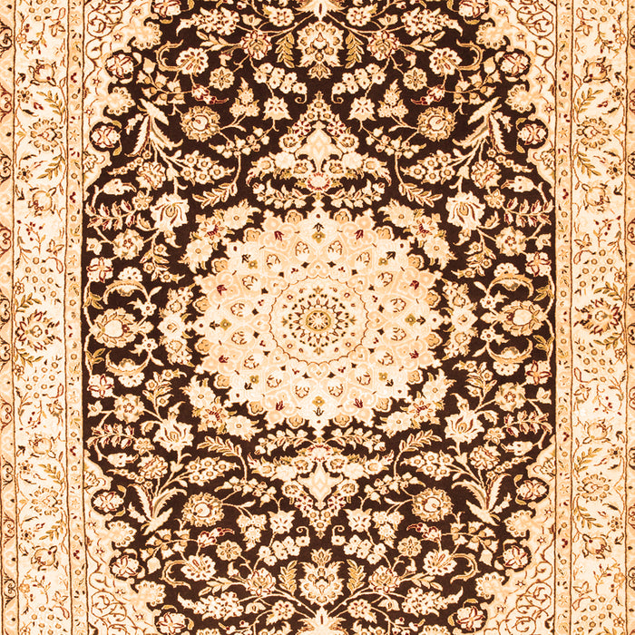 Medallion Orange Traditional Rug, tr78org