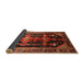 Sideview of Traditional Saffron Red Persian Rug, tr79