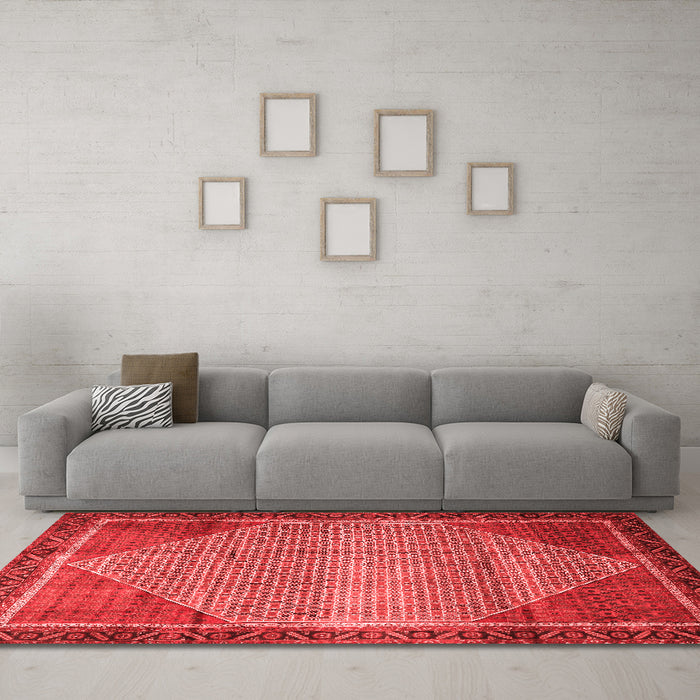 Traditional Red Washable Rugs