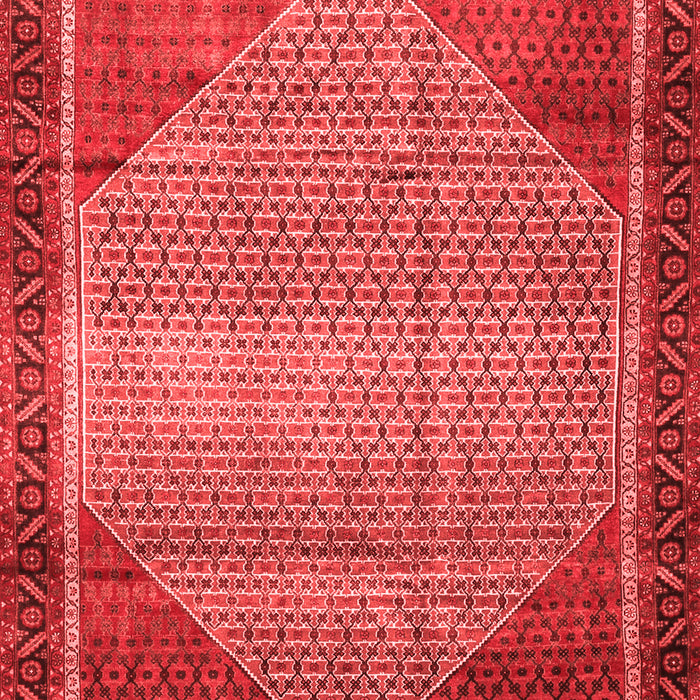 Machine Washable Persian Red Traditional Rug, wshtr790red