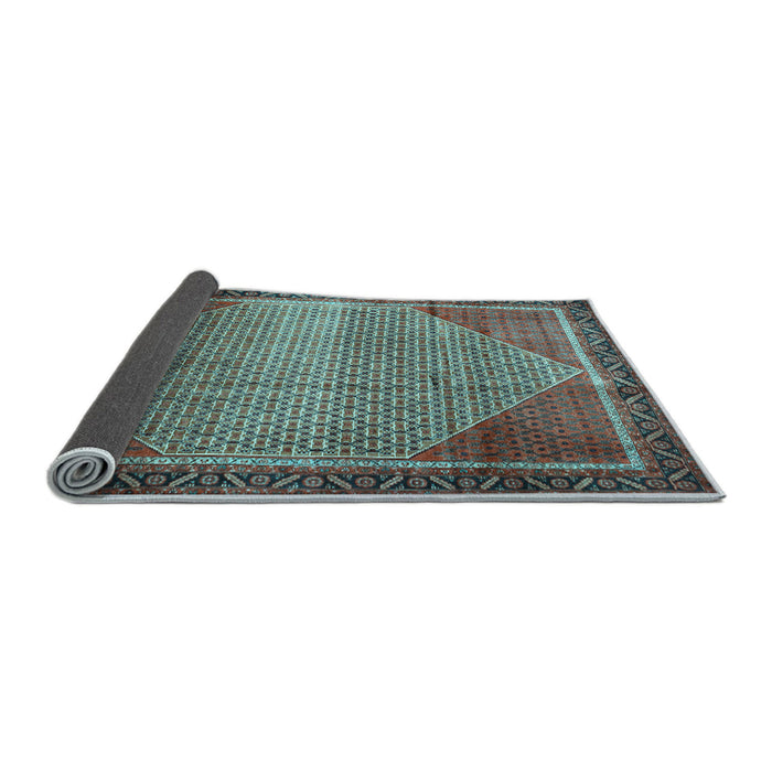 Sideview of Persian Light Blue Traditional Rug, tr790lblu