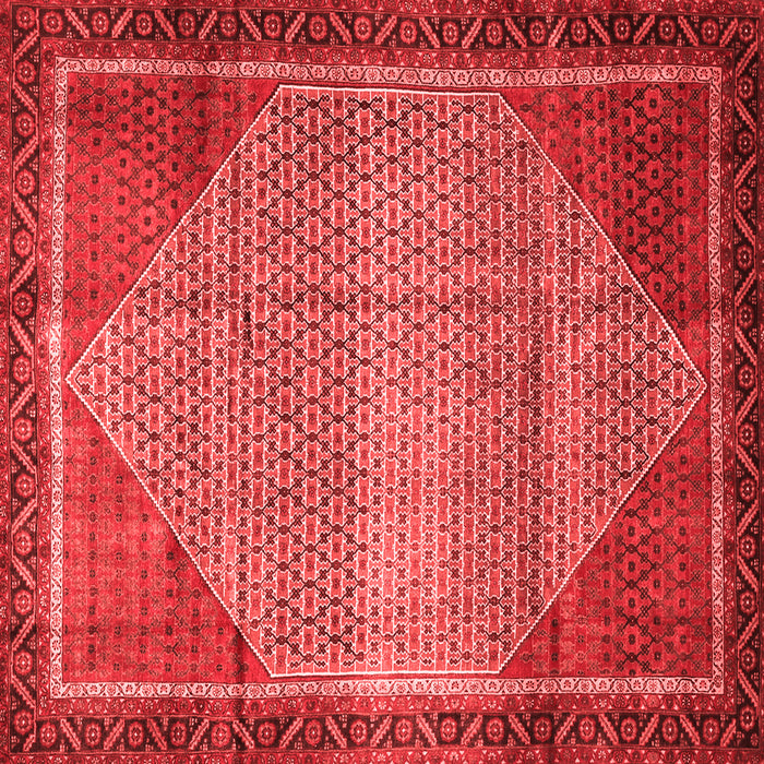 Machine Washable Persian Red Traditional Rug, wshtr790red