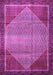 Machine Washable Persian Purple Traditional Area Rugs, wshtr790pur