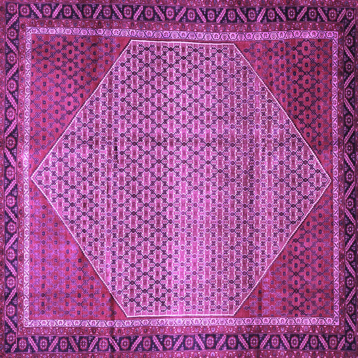 Square Persian Purple Traditional Rug, tr790pur