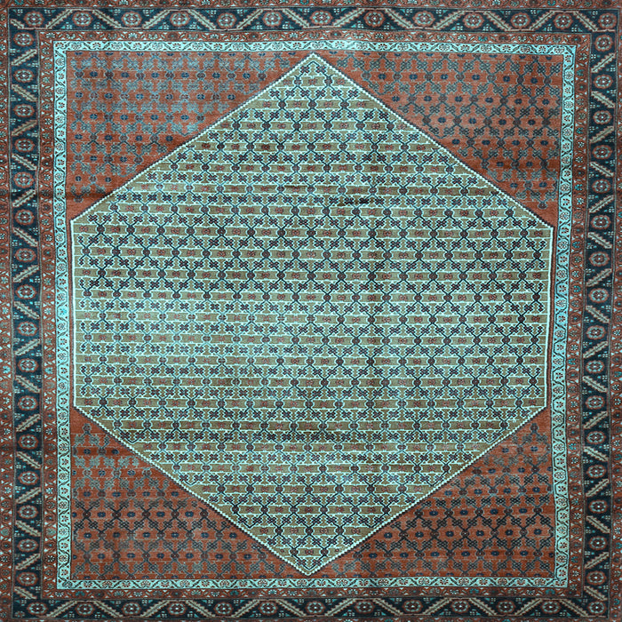 Square Persian Light Blue Traditional Rug, tr790lblu