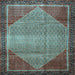 Square Persian Light Blue Traditional Rug, tr790lblu