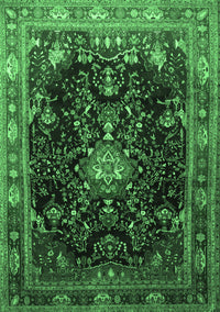 Persian Emerald Green Traditional Rug, tr791emgrn