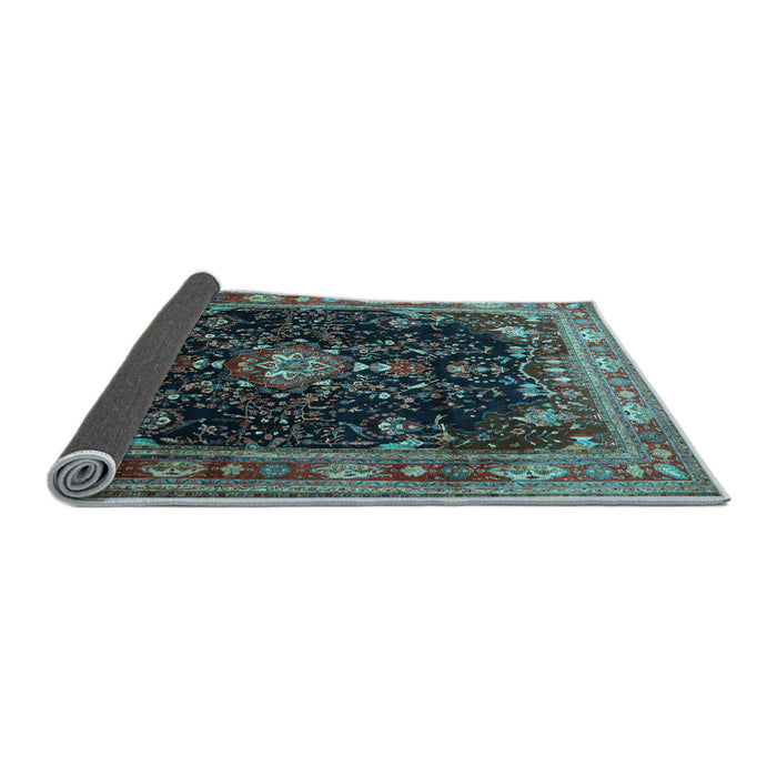 Sideview of Persian Light Blue Traditional Rug, tr791lblu