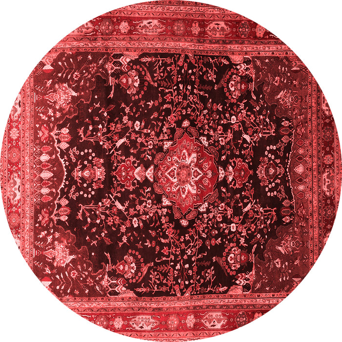 Machine Washable Persian Red Traditional Rug, wshtr791red