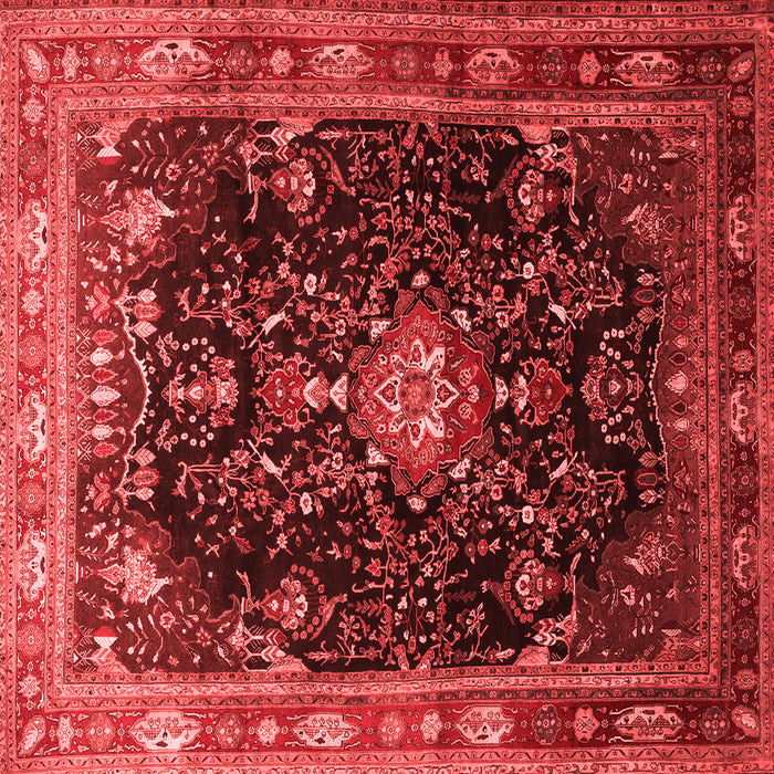 Machine Washable Persian Red Traditional Rug, wshtr791red