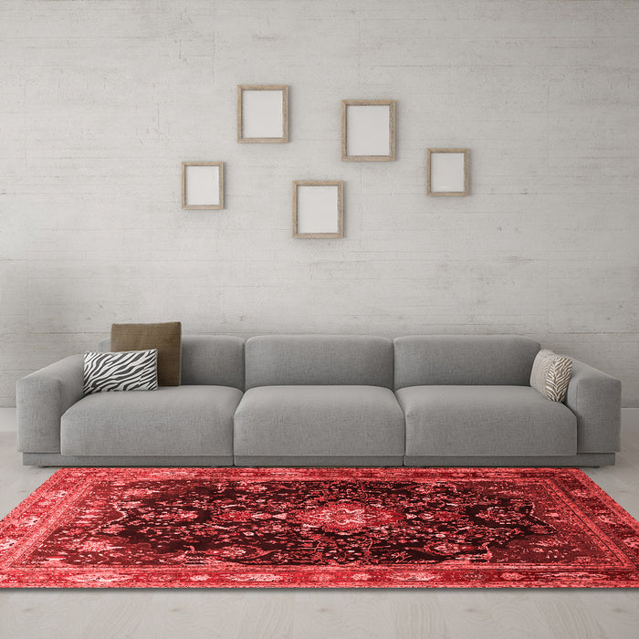 Traditional Red Washable Rugs