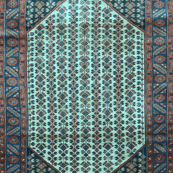 Machine Washable Persian Light Blue Traditional Rug, wshtr792lblu