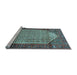 Sideview of Machine Washable Persian Light Blue Traditional Rug, wshtr792lblu