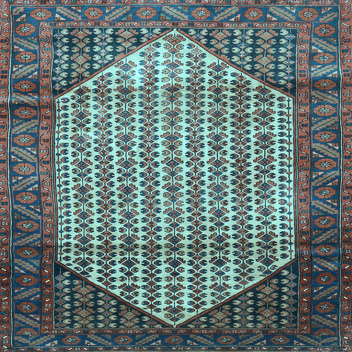 Square Persian Light Blue Traditional Rug, tr792lblu