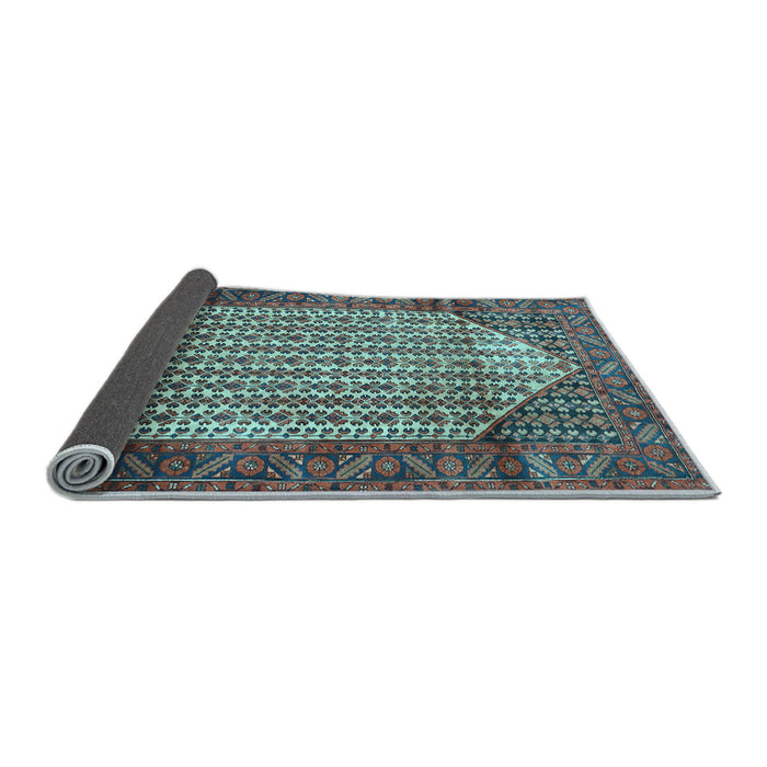Sideview of Persian Light Blue Traditional Rug, tr792lblu