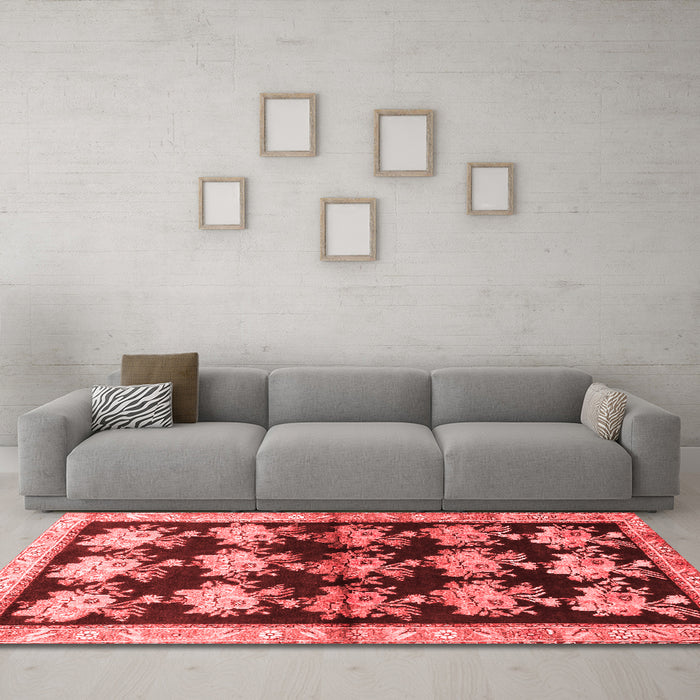 Traditional Red Washable Rugs