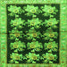 Serging Thickness of Persian Green Traditional Rug, tr793grn