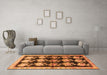 Machine Washable Persian Orange Traditional Area Rugs in a Living Room, wshtr793org