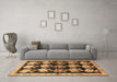 Machine Washable Persian Brown Traditional Rug in a Living Room,, wshtr793brn