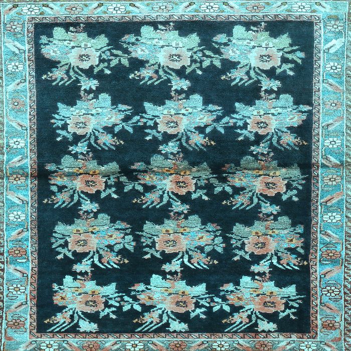 Square Persian Light Blue Traditional Rug, tr793lblu