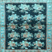 Square Persian Light Blue Traditional Rug, tr793lblu