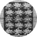 Square Persian Gray Traditional Rug, tr793gry