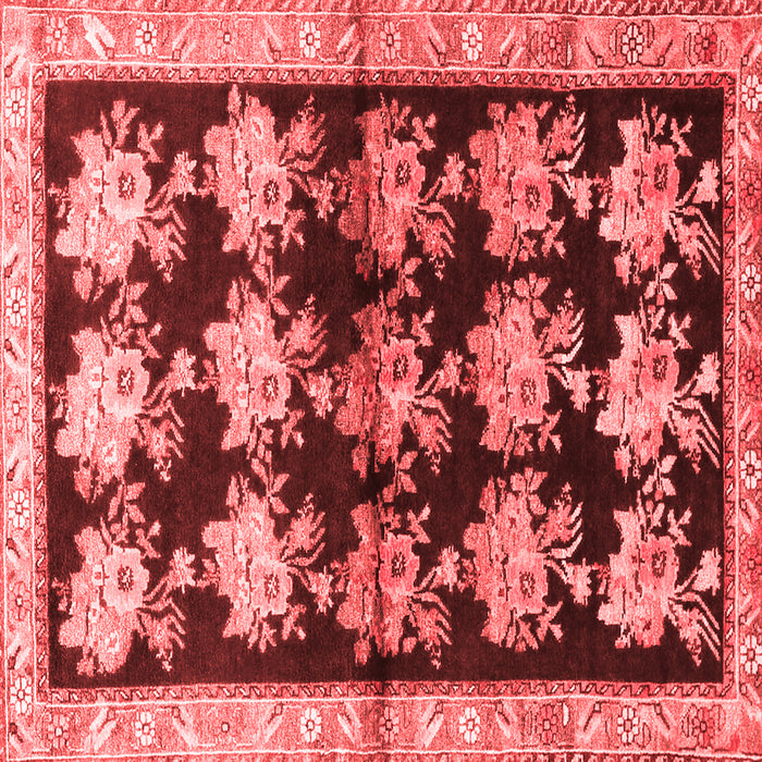 Machine Washable Persian Red Traditional Rug, wshtr793red
