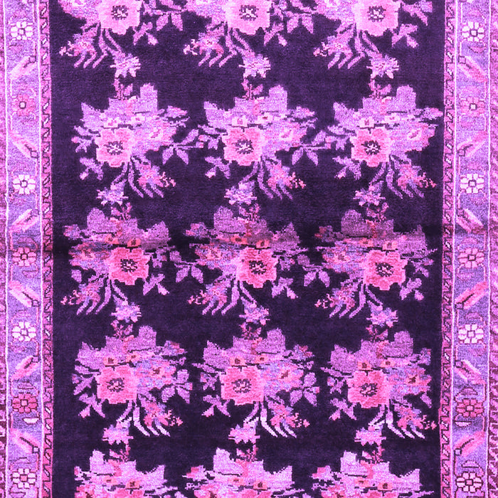 Machine Washable Persian Purple Traditional Area Rugs, wshtr793pur