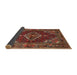 Sideview of Traditional Saffron Red Persian Rug, tr794