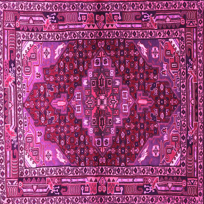 Square Persian Pink Traditional Rug, tr794pnk