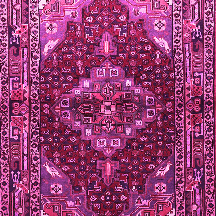 Machine Washable Persian Pink Traditional Rug, wshtr794pnk