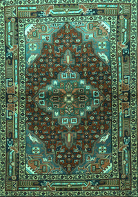 Persian Turquoise Traditional Rug, tr794turq