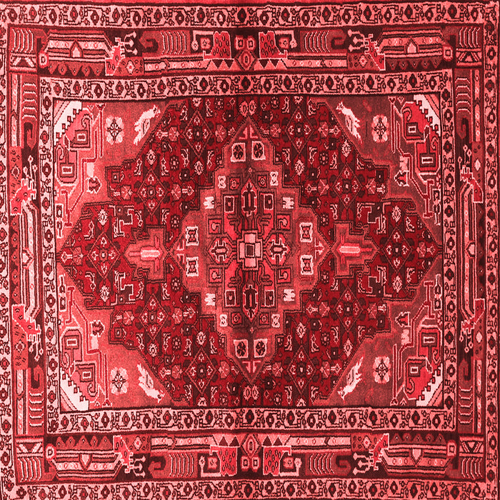 Machine Washable Persian Red Traditional Rug, wshtr794red