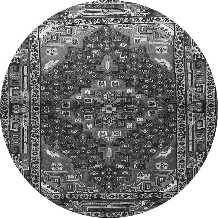 Square Persian Gray Traditional Rug, tr794gry