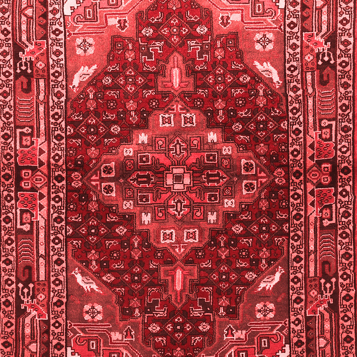 Machine Washable Persian Red Traditional Rug, wshtr794red
