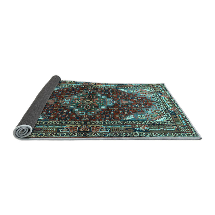 Sideview of Persian Light Blue Traditional Rug, tr794lblu