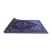 Sideview of Persian Blue Traditional Rug, tr794blu