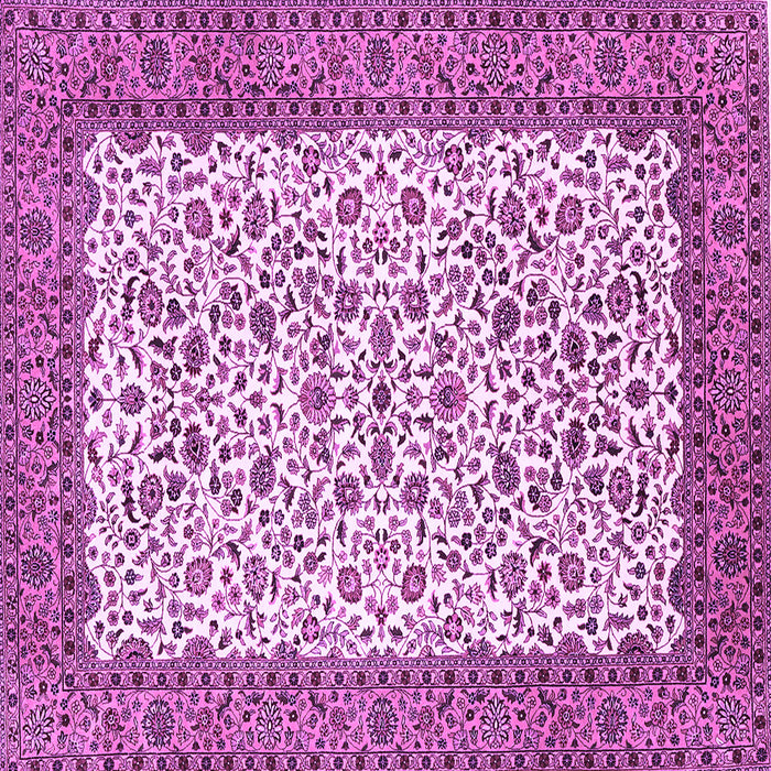 Square Persian Purple Traditional Rug, tr795pur