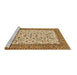 Sideview of Machine Washable Persian Brown Traditional Rug, wshtr795brn