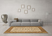 Machine Washable Persian Brown Traditional Rug in a Living Room,, wshtr795brn