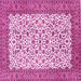 Square Persian Pink Traditional Rug, tr795pnk