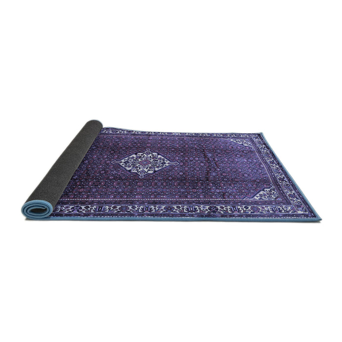 Sideview of Persian Blue Traditional Rug, tr796blu
