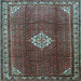 Square Persian Light Blue Traditional Rug, tr796lblu