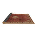 Sideview of Persian Brown Traditional Rug, tr796brn